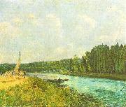 Alfred Sisley Die Ufer der Oise oil painting on canvas